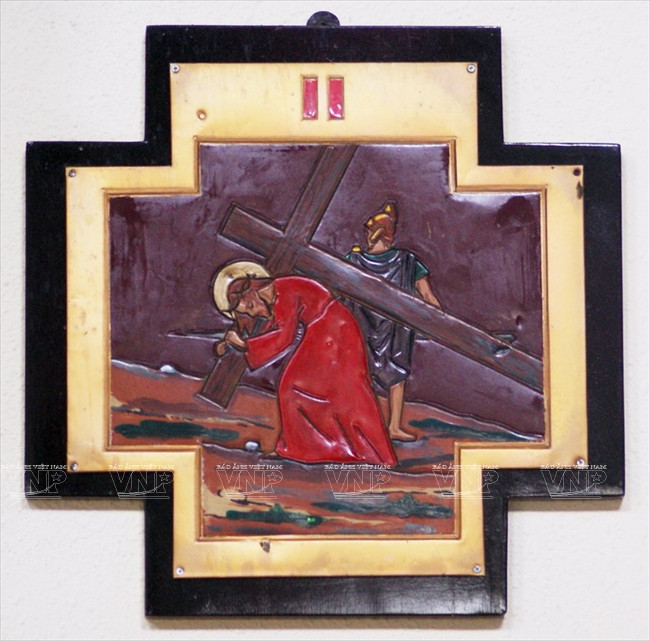 Icône de Jésus portant la croix