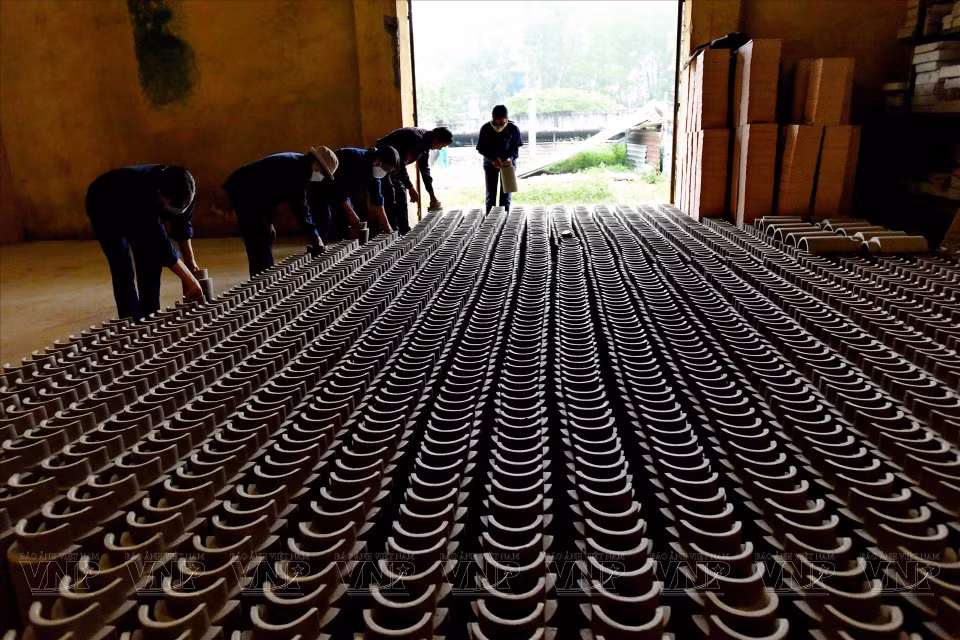  Les étapes de production sont réalisées avec soin et minutie. Photo : VI 