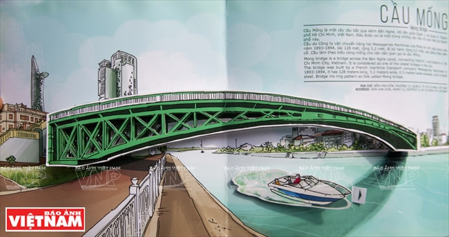 Une version 3D du pont Mông. 