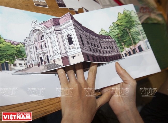 "Sai Gon Phô" est un livre d’images 3D sur Hô Chi Minh-Ville. 