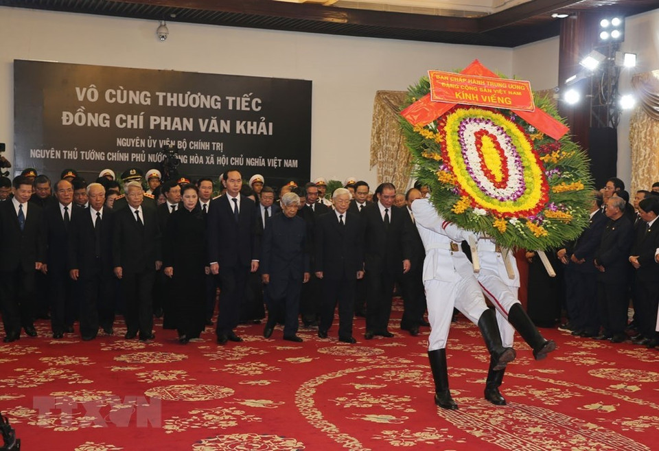 La cérémonie pour rendre hommage à l’ex-PM Phan Van Khai débute le 20 mars au Palais Thông Nhât à Hô Chi Minh-Ville (Sud) et au Centre des conférences internationales, à Hanoi.