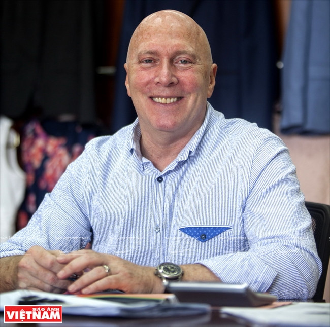 Michael Laskau, directeur général de FOB et divisions ODM de la compagnie de confection Nhà Bè.