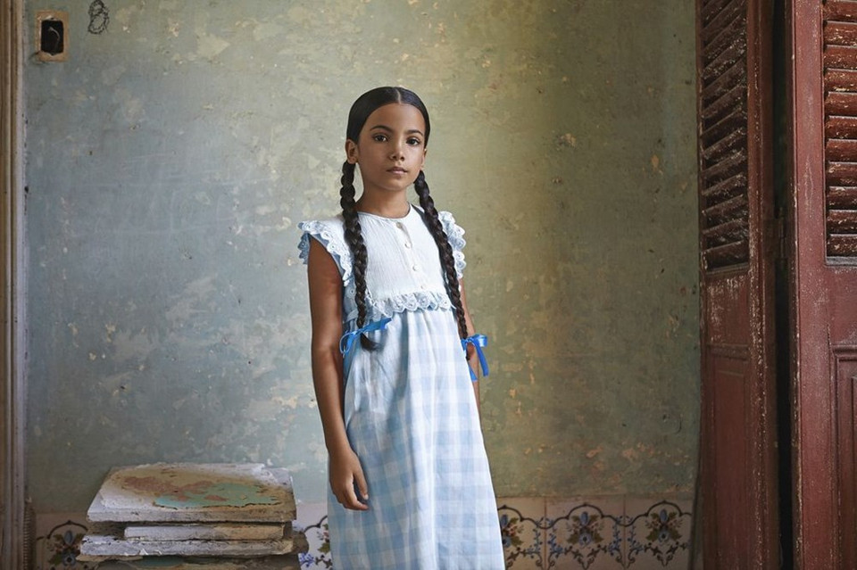 Portrait d'une jeune ballerine de Cuba.