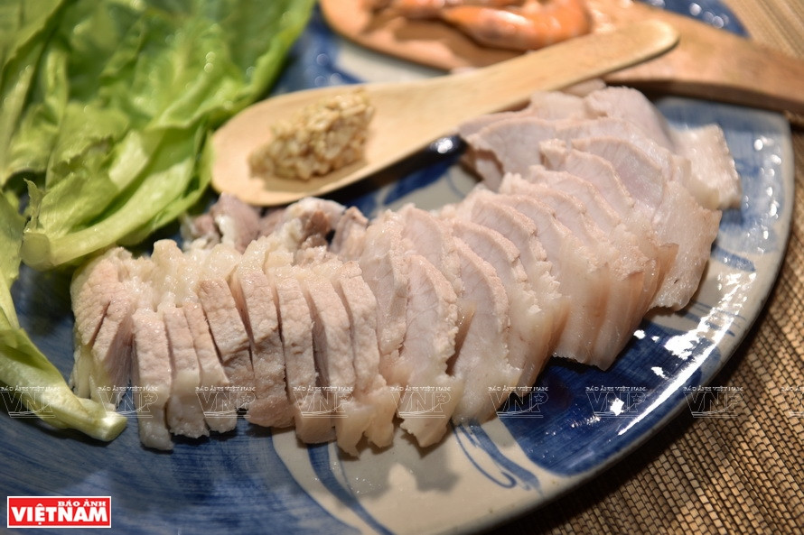 Morceaux de viande de ventre du porc. Photo: VNP