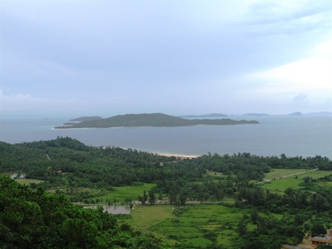 Vue de l’île depuis le phare.
