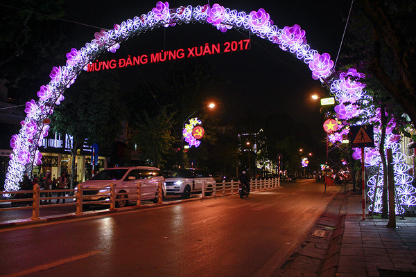 De milliers de lumières et de décorations.