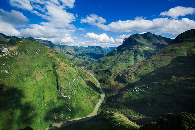 Au col de Mèo Vạc, Hà Giang.