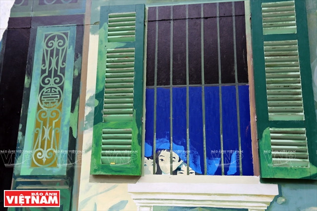 La façade d’une maison ancienne.