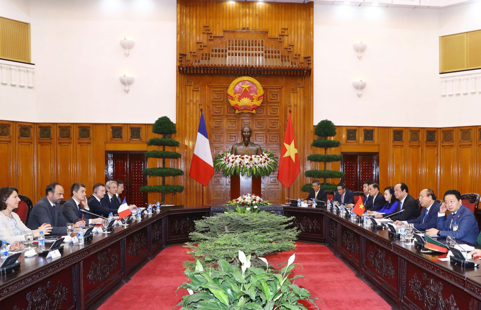 Lors de leur entretien, les deux Premiers ministres vietnamien et français ont souligné leur volonté d’approfondir le partenariat stratégique entre les deux pays.
