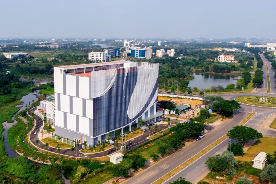 Le centre de données Internet (IDC) dans le parc de haute technologie Hòa Lạc à Hanoi. Photo: VNA