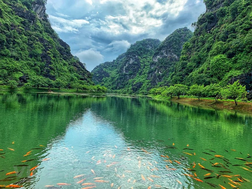 ...et aux palettes de couleurs bleu turquoise et vert émeraude. Photo: Vietnam +