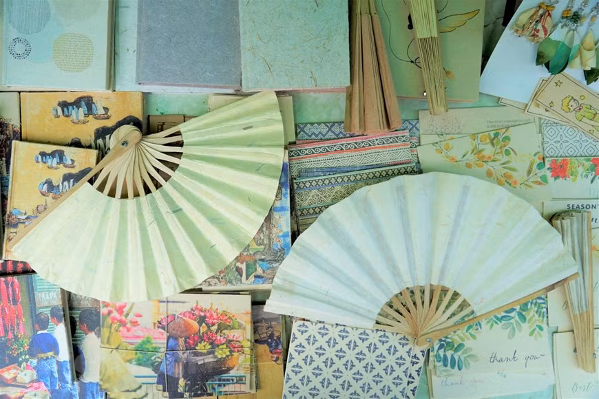 Produits en papier “dó”. Photo: Vietnam+