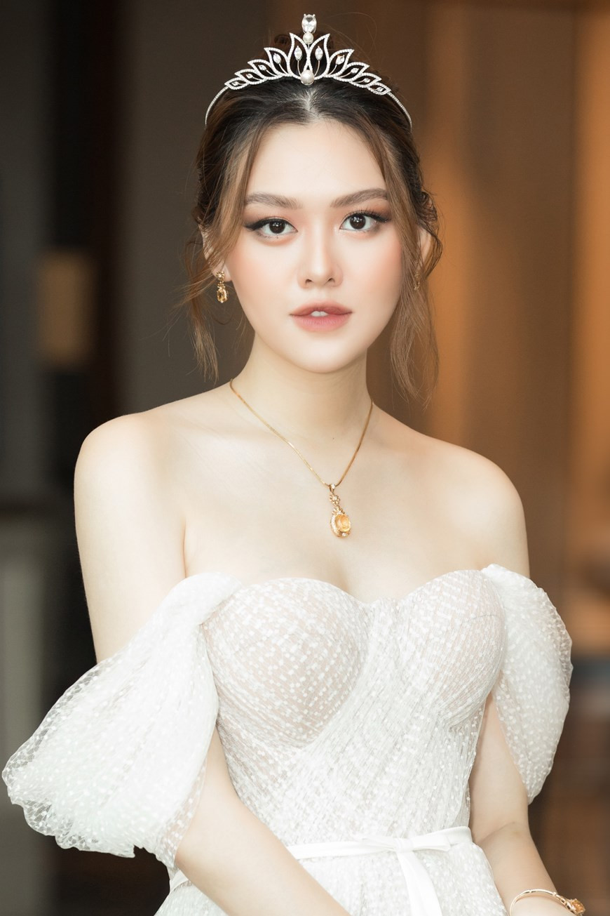  Tuong San, la deuxième dauphine du concours Miss World Vietnam 2019. Photo : VietnamPlus