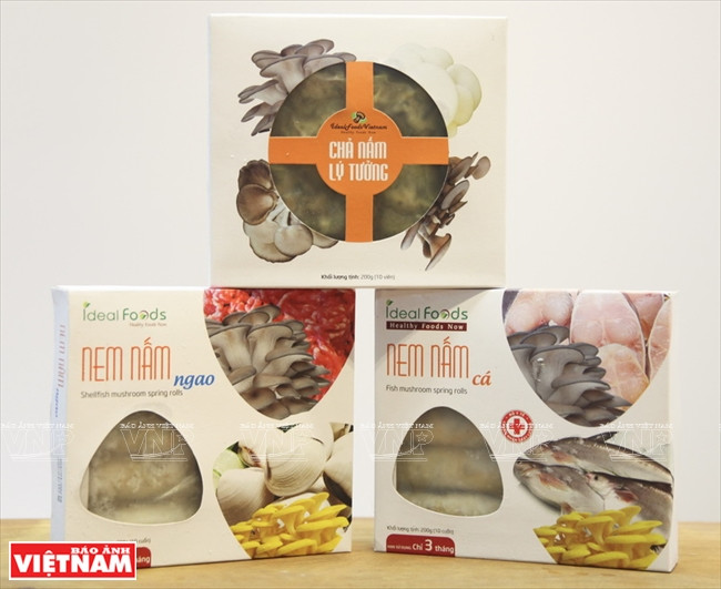 Les nems aux champignons ont un grand succès.