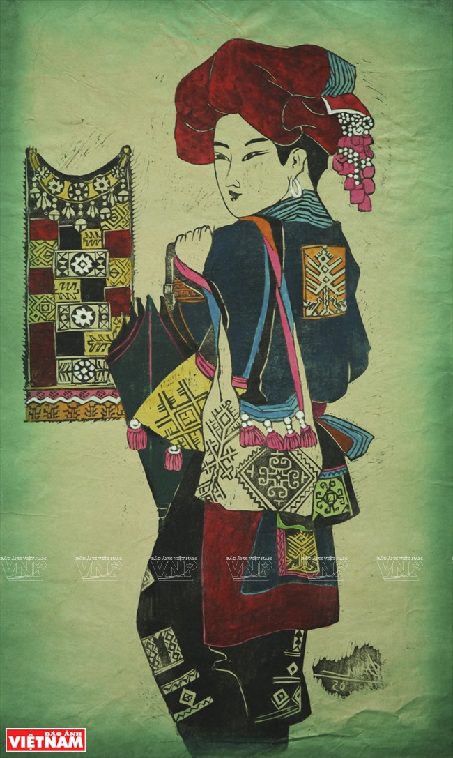 «Jeune fille de l’ethnie Dzao Rouge».