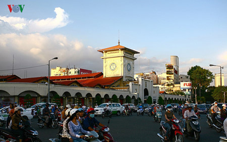 Le marché Bên Thành, construit en 1914, est l’un des plus anciens de la ville et des plus animés du pays. 