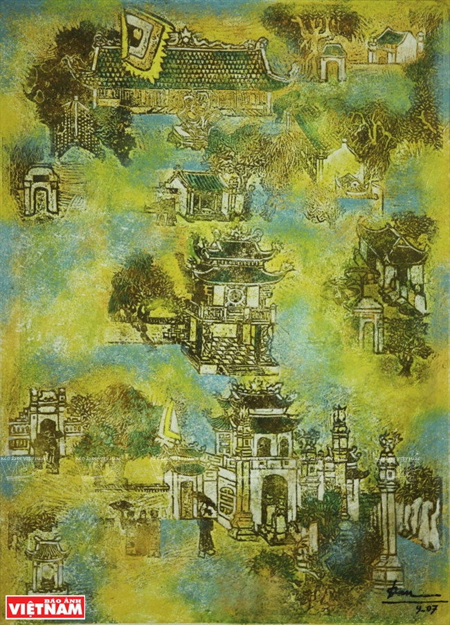 «Quôc Tu Giam en automne». 