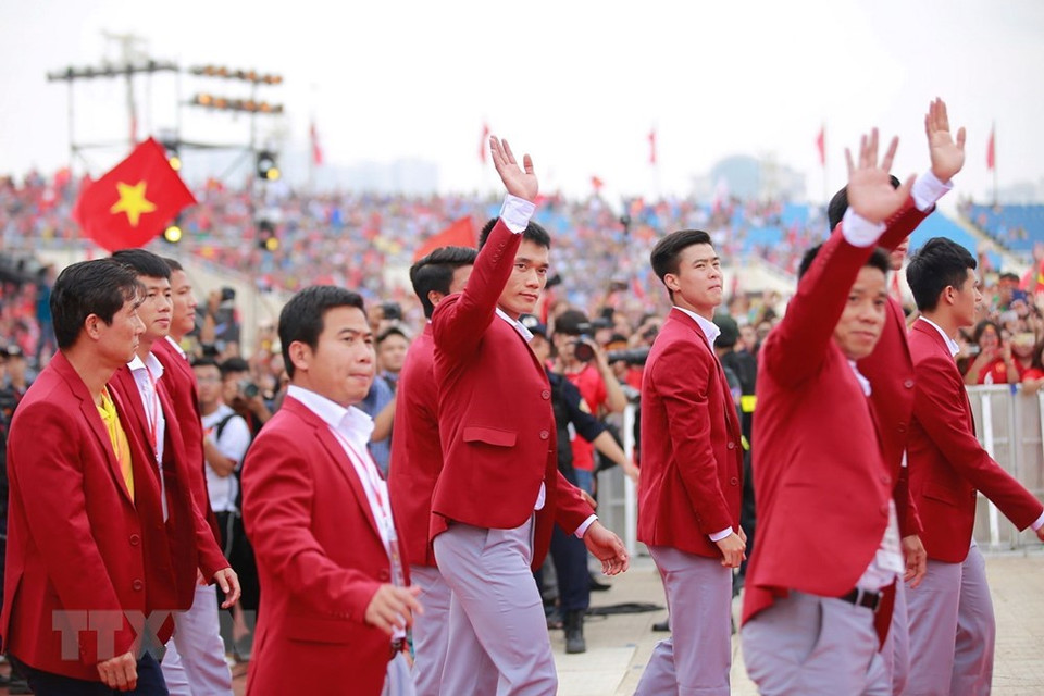 Des sportifs vietnamiens engagés aux ASIAD 2018 en Indonésie.