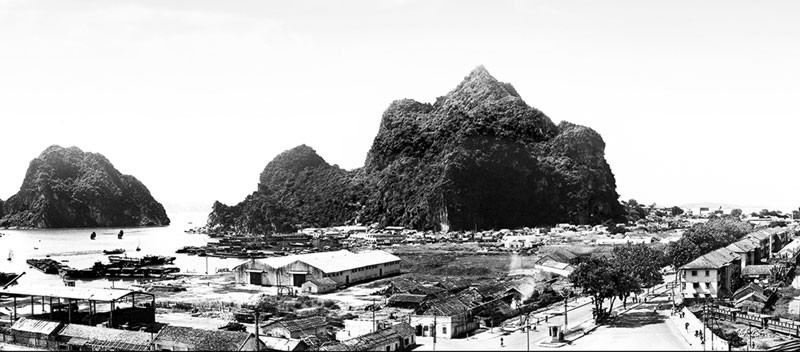  La rue principale de l’ancien chef-lieu de Hon Gai...