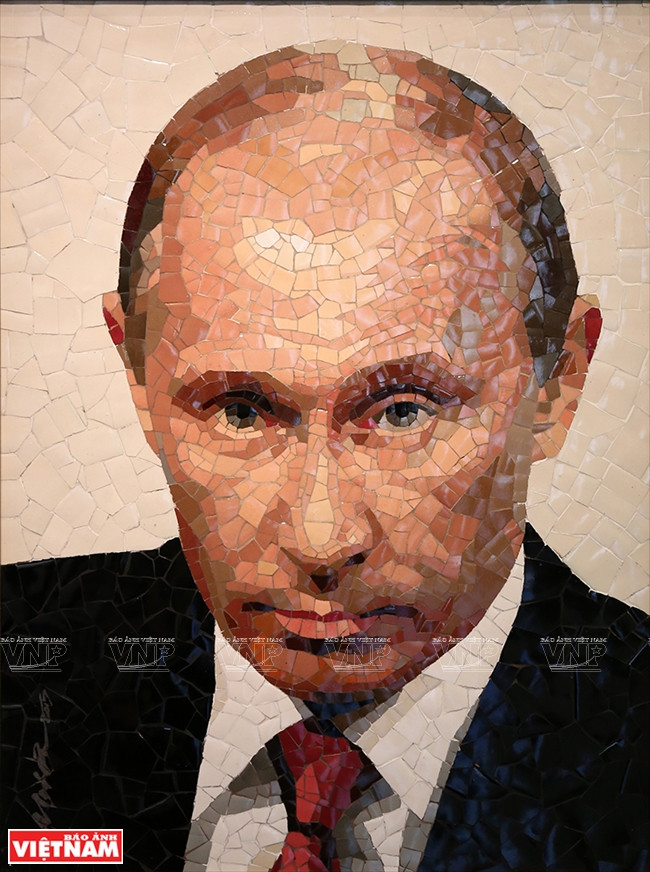 Portrait du président russe Vladimir Poutine.