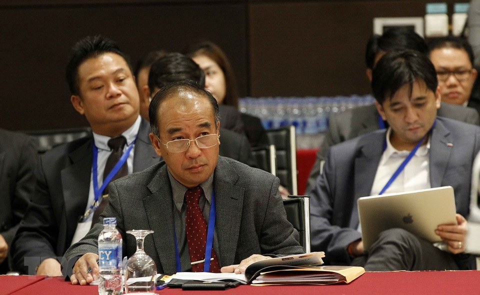 La délégation laotienne.