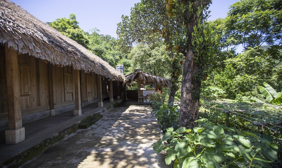 Lieu d'hébergement dans le village de Sung.