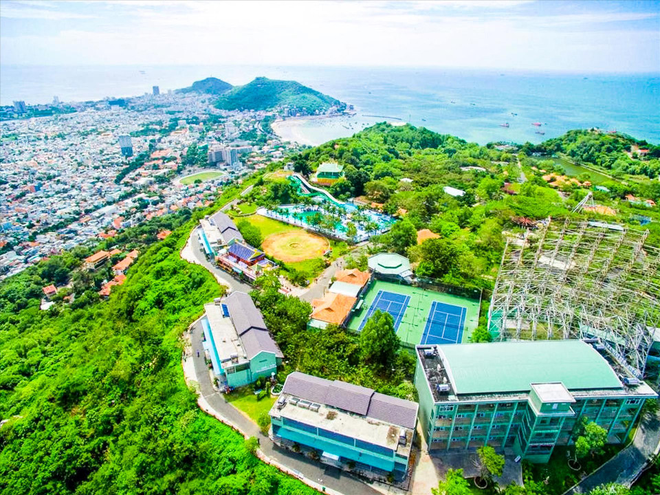 La zone touristique de Hô Mây a une superficie de 50 hectares, située à une altitude de 210 mètres au dessus du niveau de la mer. Photo: Parc Hô Mây 