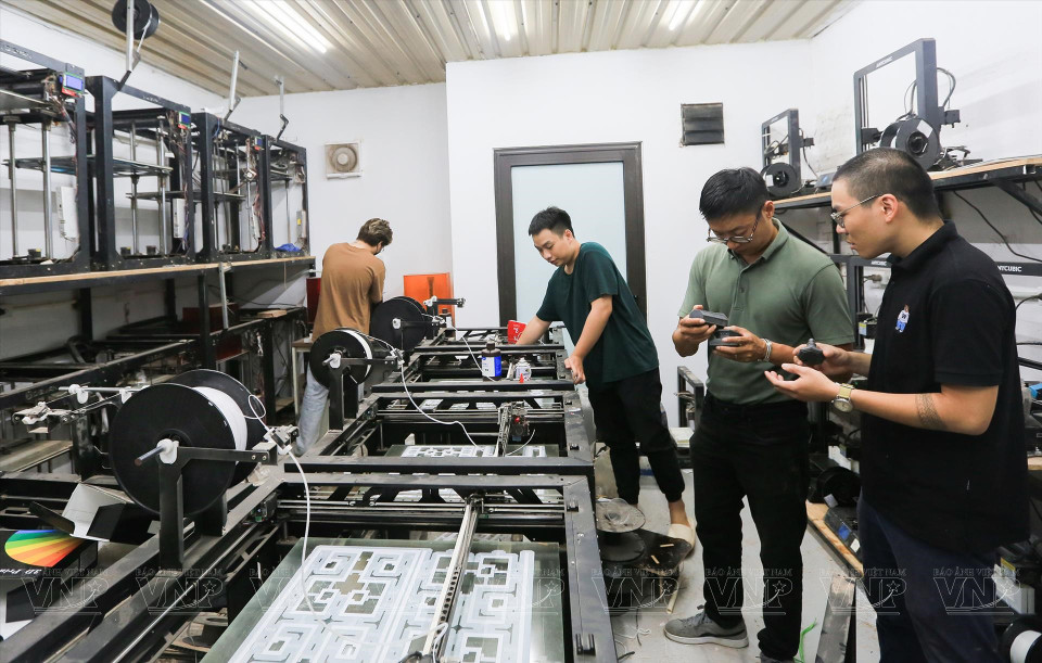 Etape avec des scanners 3D.