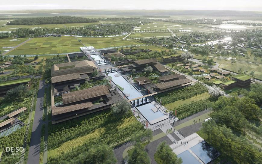 Selon le plan, la zone du mémorial sera rénovée pour accueillir un plus grand nombre de touristes nationaux et étrangers désireux d’en savoir plus sur la vie du président Hô Chi Minh. Photo: Vietnamplus