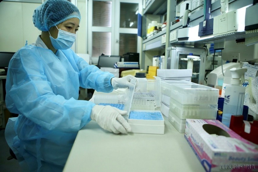 Un groupe de femmes scientifiques du Département de virologie de l’Institut national d’hygiène et d’épidémiologie a reçu le prix Kovalevskaïa 2019. Photo: VNA