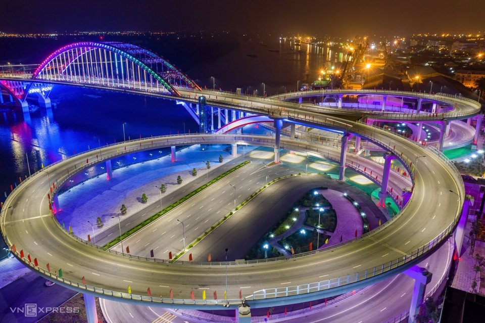 Le pont Hoang Van Thu dans la ville de Hai Phong. Photo: VnExpress