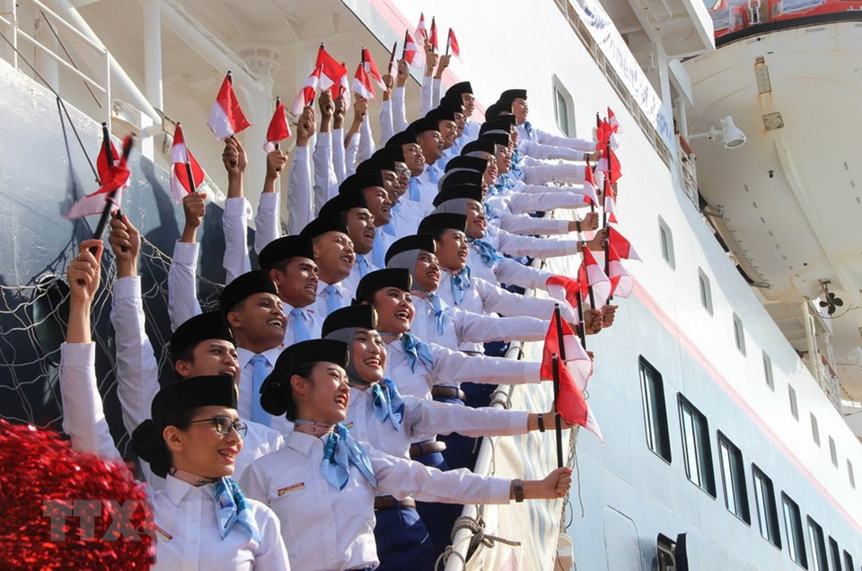 Les jeunes délégués de l’Indonésie.