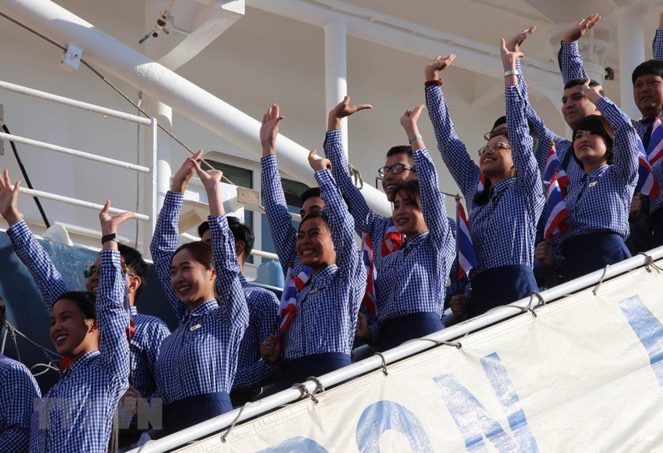  Les jeunes délégués de la Thaïlande. 