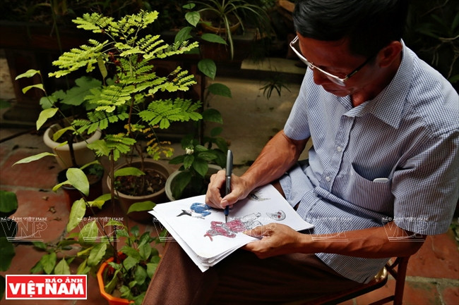  Il passe souvent son temps à dessiner des illustrations de mouvements de danse pour de jeunes danseurs. 