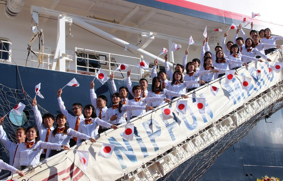  Les jeunes délégués du Japon.