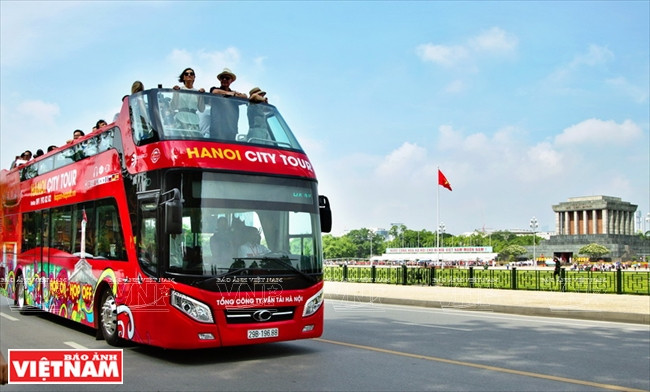 Un Hanoï différent à bord de bus à deux étages.