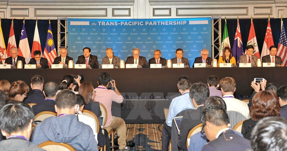 Les ministres du Commerce des pays parties au TPP.