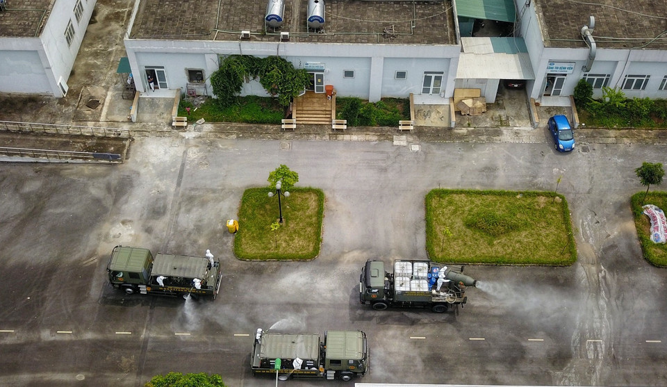 L’antenne de l’Hôpital national des maladies tropicales à Dong Anh est placé en quarantaine du 5 mai 08h00 jusqu'au 19 mai 08h00