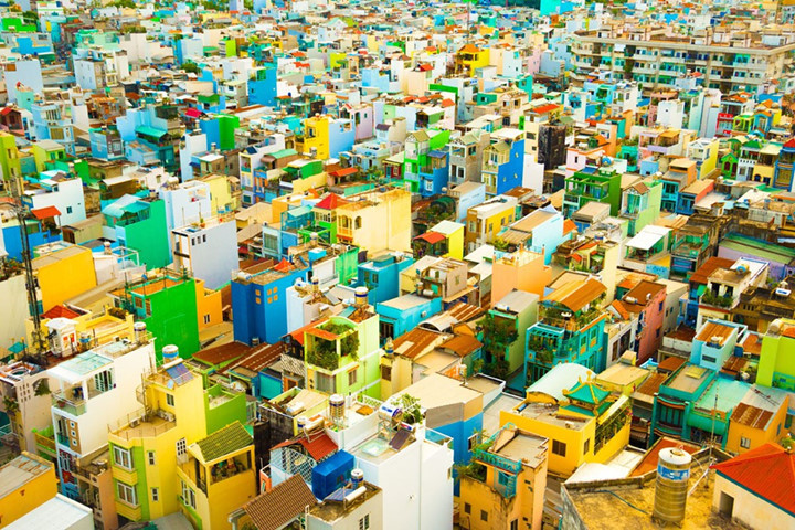  La ville des couleurs. Photo : King Fung Wong.