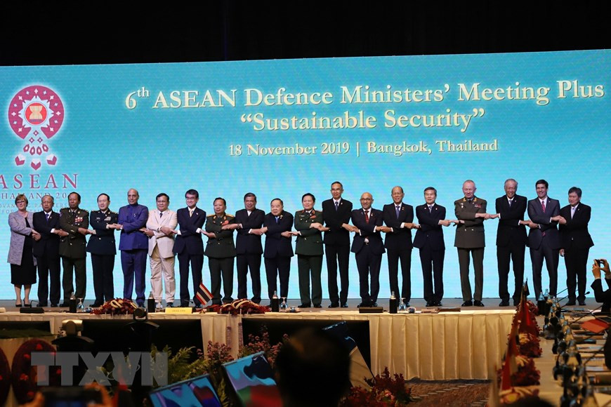 La 6e Conférence élargie des ministres de la Défense de l'ASEAN (ADMM +) tenue le 18 novembre 2019 à Bangkok, Thailande. Photo: VNA