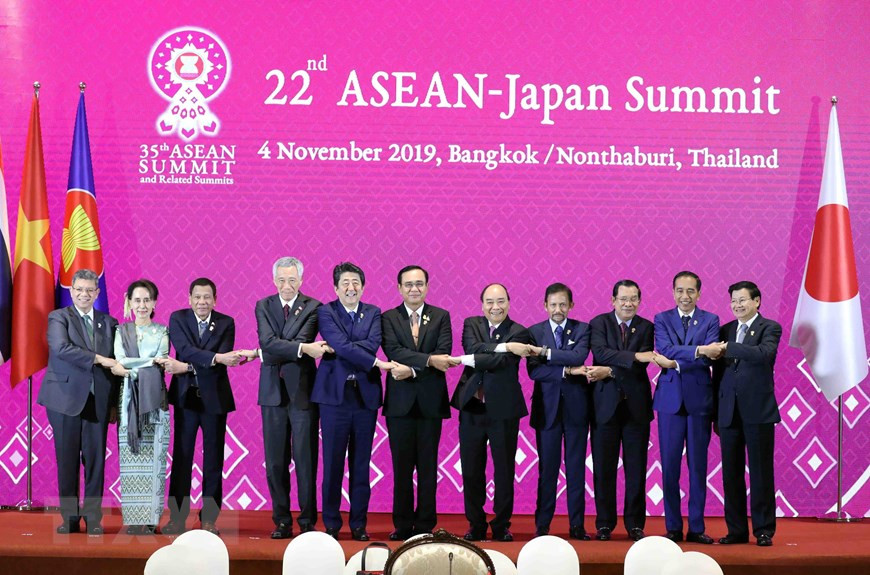 Le Premier ministre Nguyên Xuân Phuc assiste au 22e Sommet ASEAN - Japon, le 4 novembre 2019 à Bangkok, Thailande. Photo: VNA