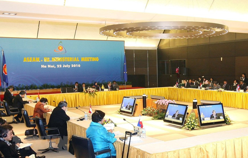 La Conférence ASEAN - UE tenue le 22 juillet 2010 à Hanoi. Photo: VNA