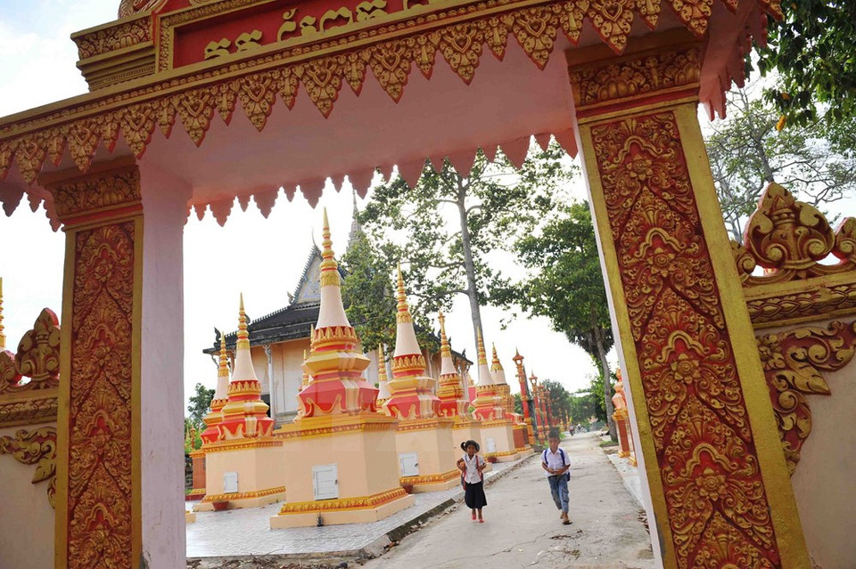 La pagode préserve les valeurs culturelles traditionnelles.