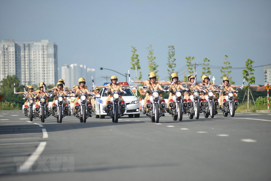 Un groupe de motardes de la police de la route de Ho Chi Minh-Ville a vu le jour avec 58 membres.