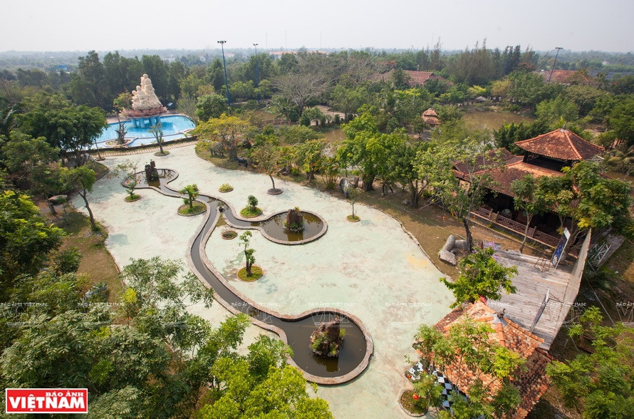 Un coin de l'ancien village de Phuoc Loc Tho vu d'en haut. 