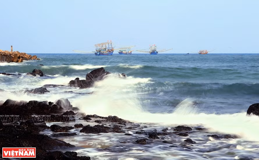 La plage de Cua Tung, province de Quang Tri. Photo : Vietnam Illustré 