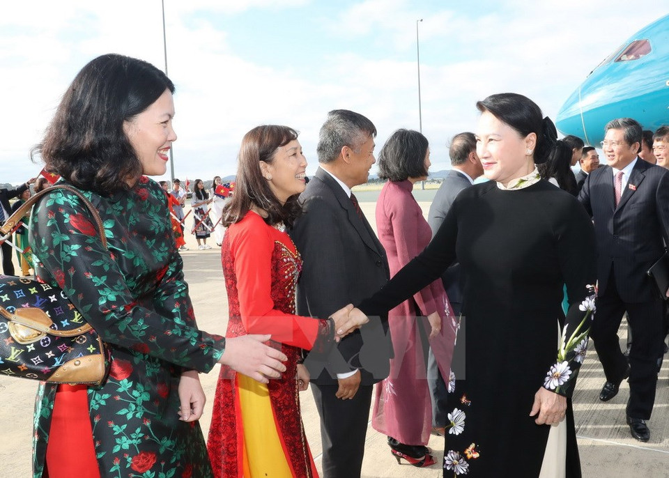 …des cadres et fonctionnaires de l’ambassade du Vietnam et des représentants de la diaspora vietnamienne en Australie.