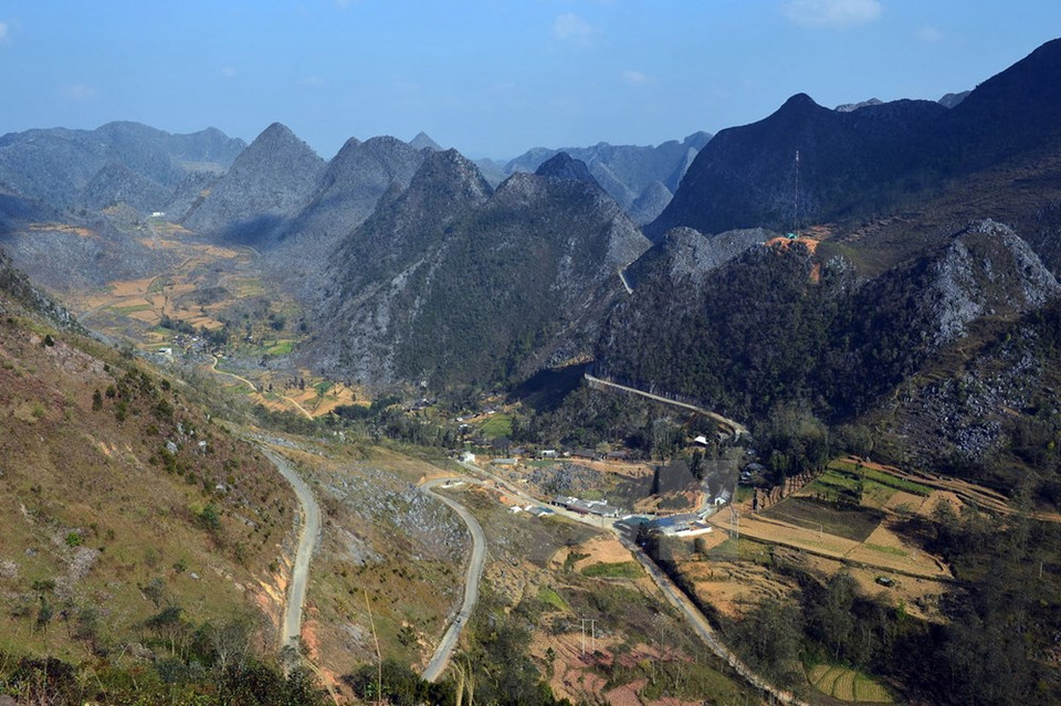 Le plateau calcaire de Dong Van (province de Ha Giang). 