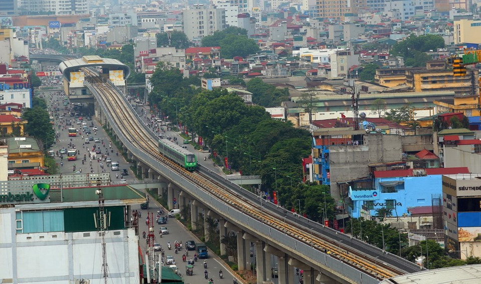 La rue Nguyen Trai, dans l'arrondissement de Thanh Xuan.