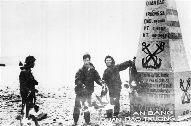L'unité N°126 de la force de commando a libéré l'île de An Bang apprtenant à l'archipel de Truong Sa, le 28 avril 1975. Photo: VNA